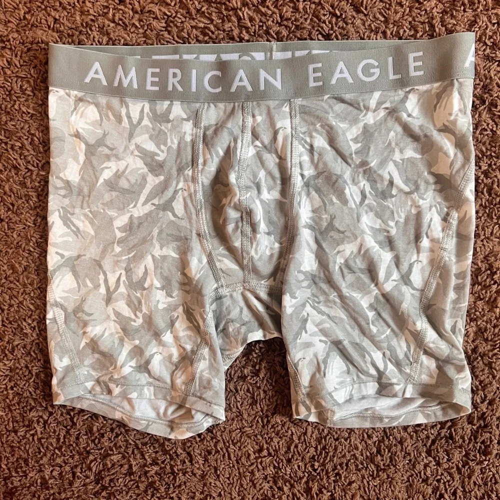 American Eagle Boxer Briefs Camo Print Stretch Underwear Comfortable No Size Tag
